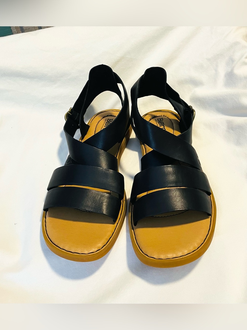 *EUC* BORN/BØRN Imogen Sandals - (CQJ23) -Wmns Size 10M- Black -Strappy/Leather